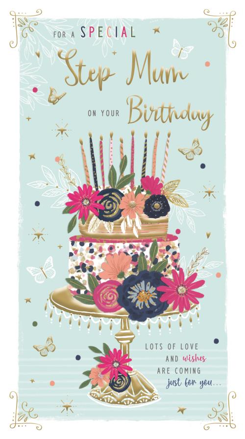 ICG Step Mum Birthday Card*