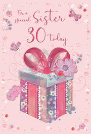 ICG Sister 30th Birthday Card