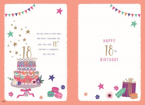 ICG Daughter 18th Birthday Card