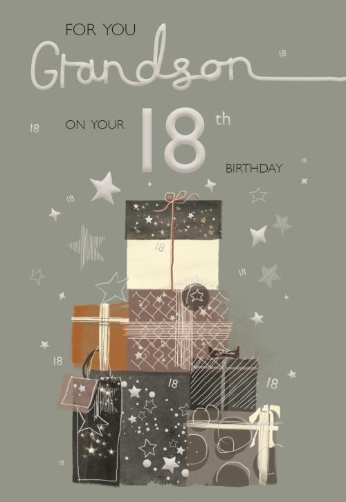 ICG Grandson 18th Birthday Card