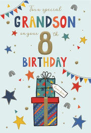 ICG Grandson 8th Birthday Card