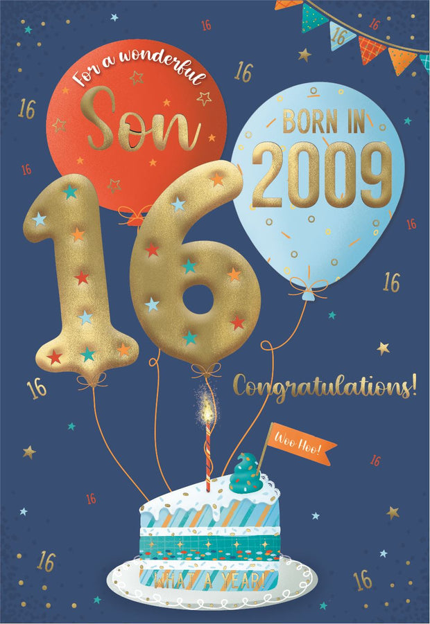 ICG Son 16th Birthday Born in 2099 Card