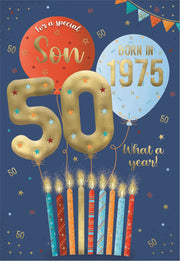 ICG Son 50th Birthday Born in 1975 Card