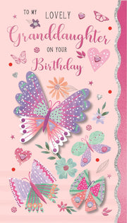 ICG Granddaughter Handmade Birthday Card*