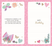 ICG Granddaughter Handmade Birthday Card*