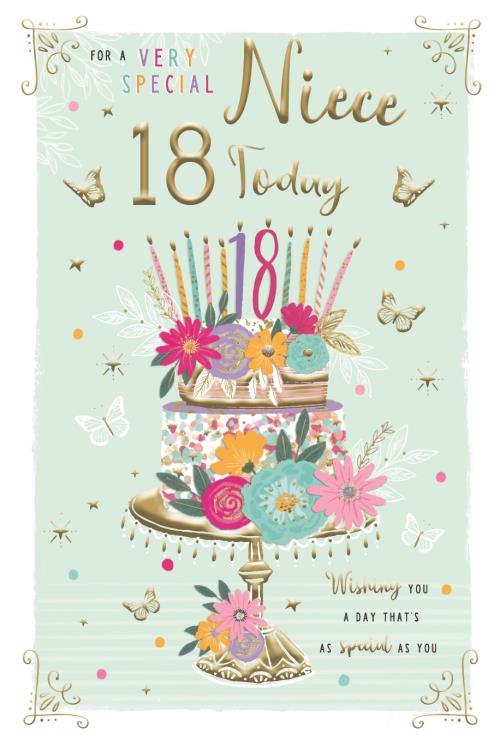 ICG Niece 18th Birthday Card