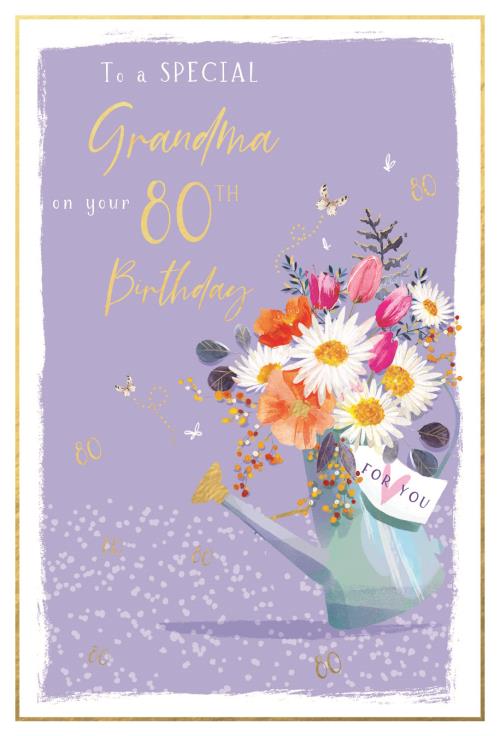 ICG Grandma 80th Birthday Card