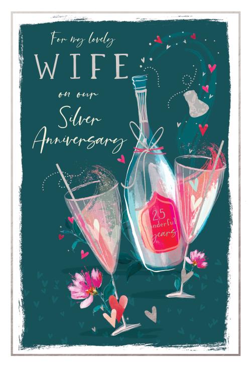 ICG Wife Silver Anniversary Card*