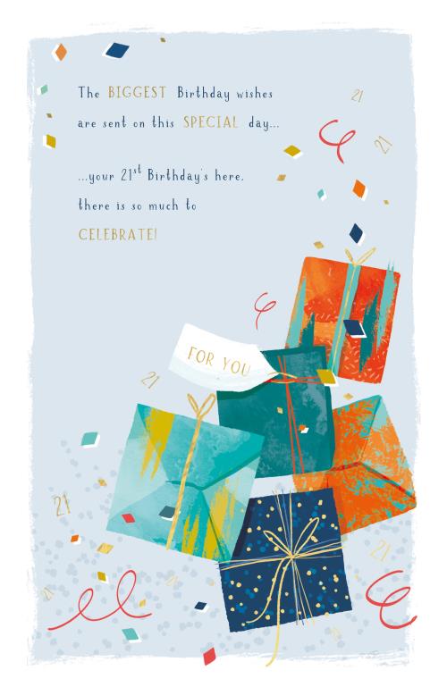 ICG Grandson 21st Birthday Card