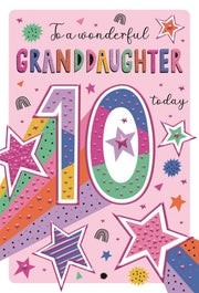 ICG Granddaughter 10th Birthday Card