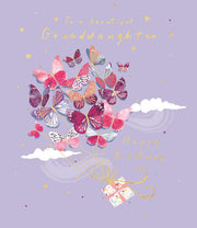 ICG Granddaughter Butterflies Birthday Card*