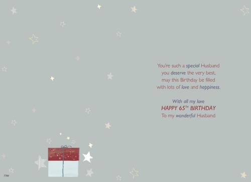 ICG Husband 65th Birthday Card*