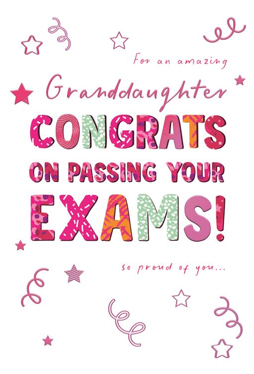 ICG Granddaughter You've Passed Your Exams Cards