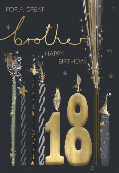 ICG Brother 18th Birthday Card*