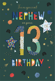 ICG Nephew 13th Birthday Card