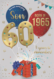 ICG Son 60th Birthday Born in 1965 Card