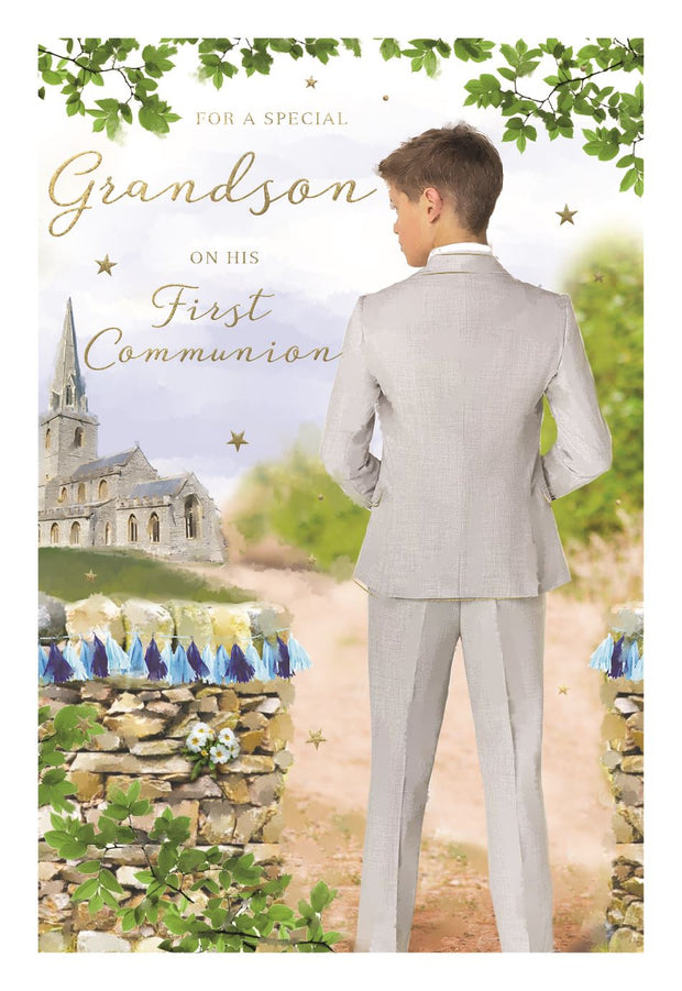 ICG Grandson First Holy Communion Card