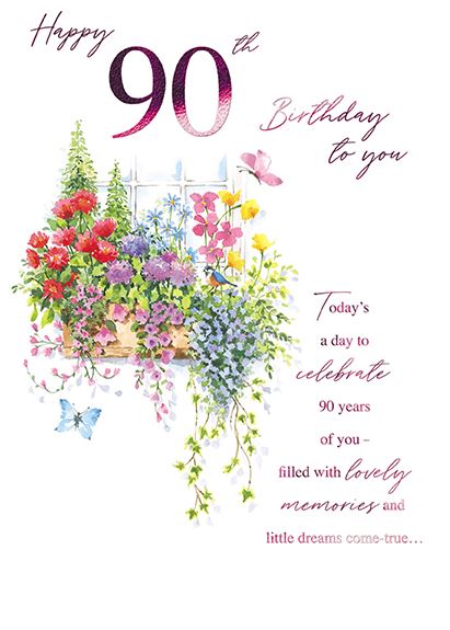 Paper House 90th Birthday Card*