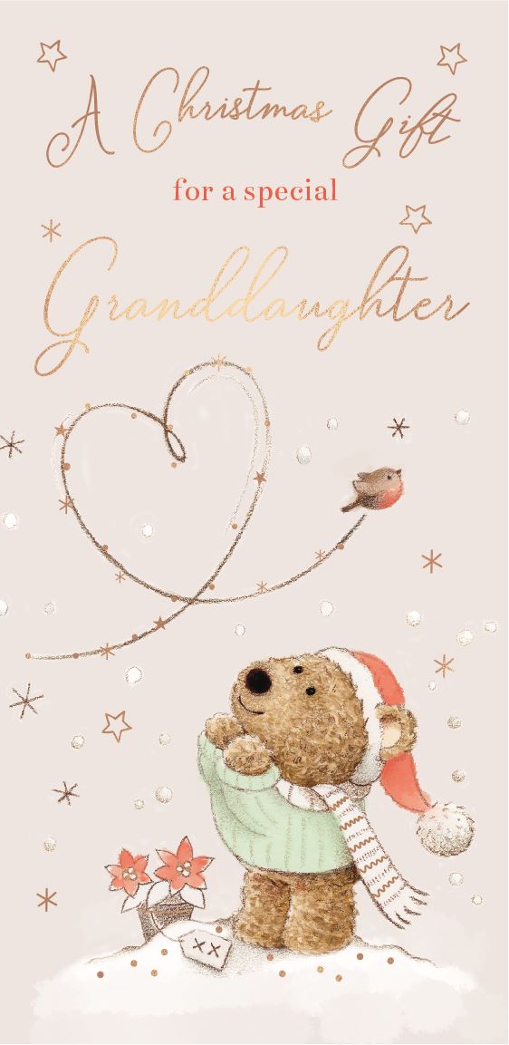 ICG Granddaughter Money Wallet Christmas Card**
