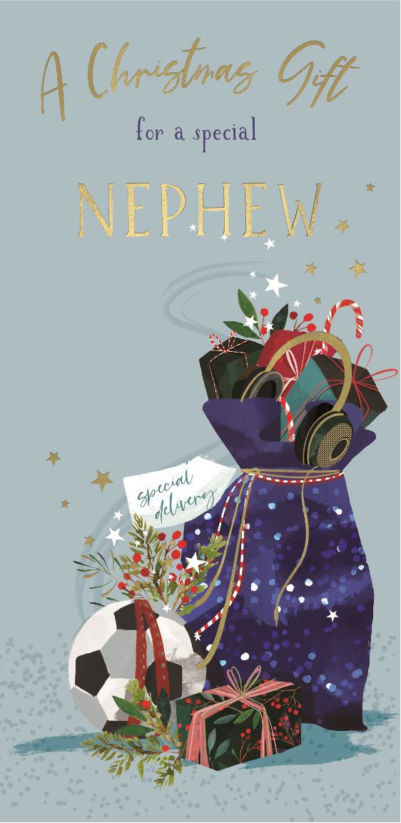 ICG Nephew Money Wallet Christmas Card**