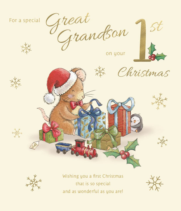 ICG Great Grandson 1st Christmas Card**