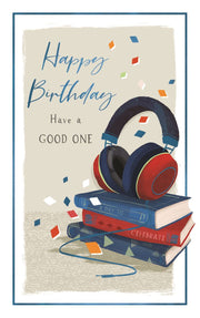 ICG Headphones Birthday Card*