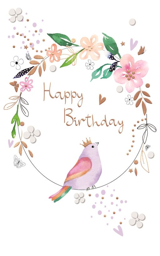 ICG Songbird Birthday Card*