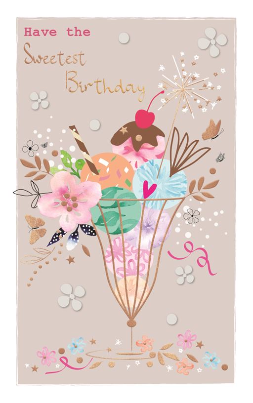 ICG Ice Cream Sundae Birthday Card*