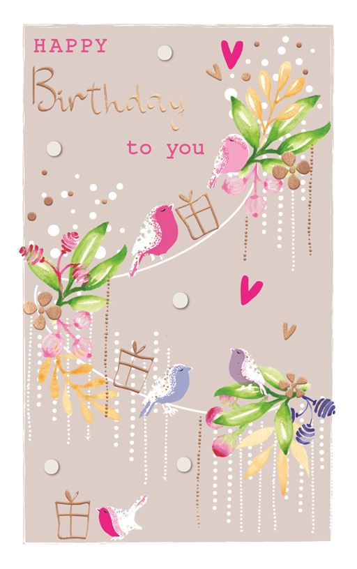 ICG Songbird Birthday Card*