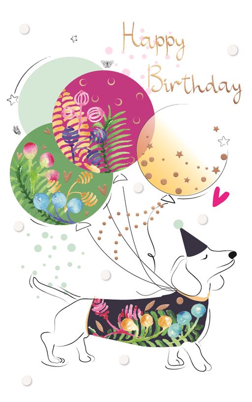 ICG Dachshund Birthday Card*