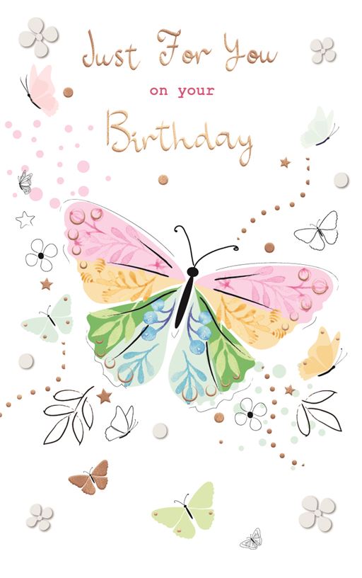 ICG Butterfly Birthday Card*