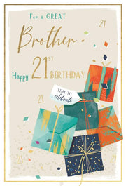 ICG Brother 21st Birthday Card