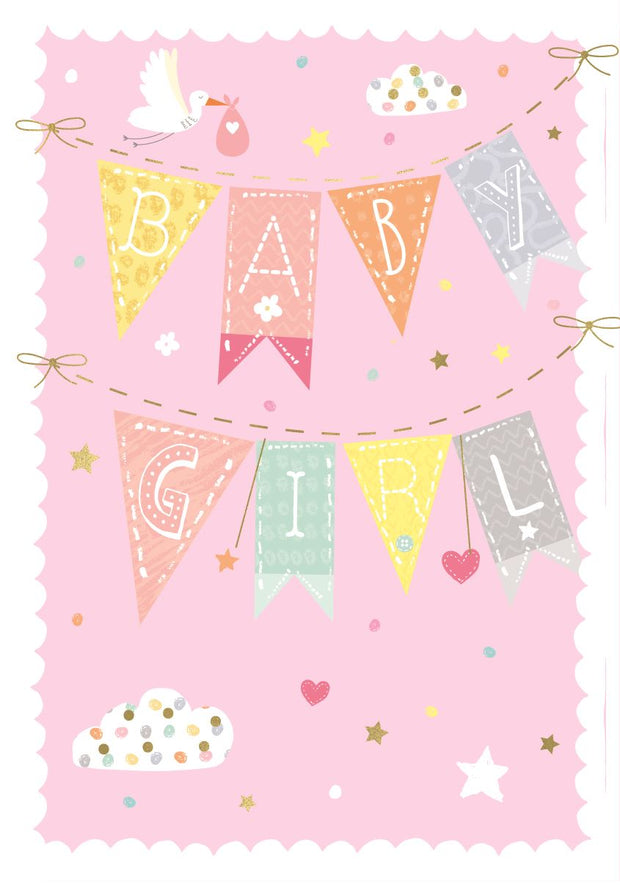 ICG New Baby Girl Card