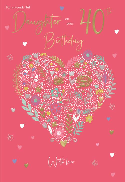 ICG Daughter 40th Birthday Card