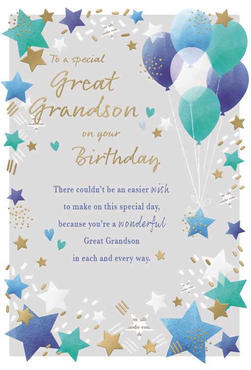 ICG Great Grandson Birthday Card*