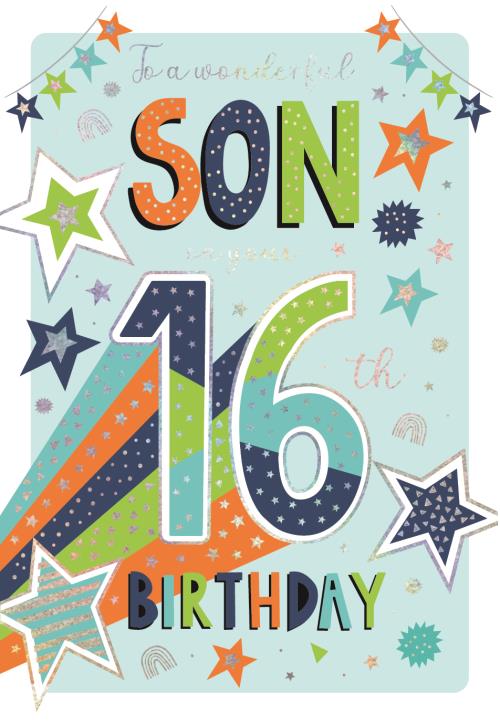 ICG Son 16th Birthday Card