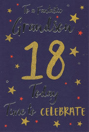 ICG Grandson 18th Birthday Card