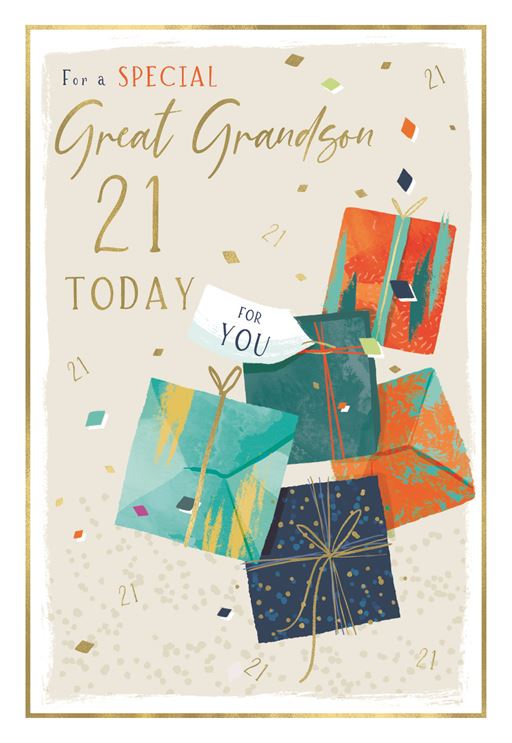 ICG Great Grandson 21st Birthday Card