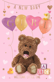 ICG New Baby Girl Card