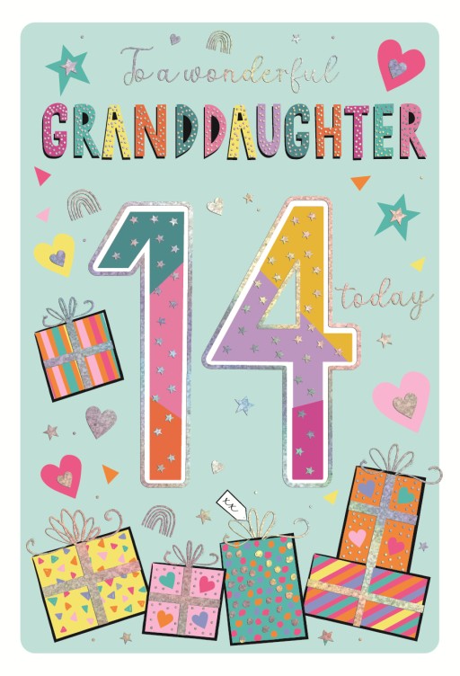 ICG Granddaughter 14th Birthday Card
