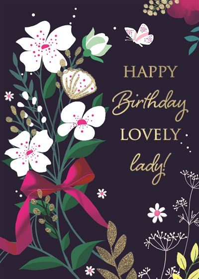 ICG Small Floral Bunch Birthday Card