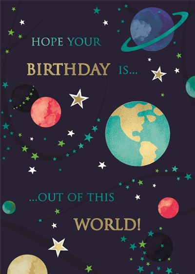 ICG Space Birthday Card