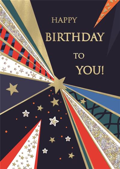 ICG Star Burst Birthday Card