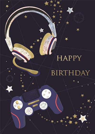 ICG Gaming Stars Birthday Card