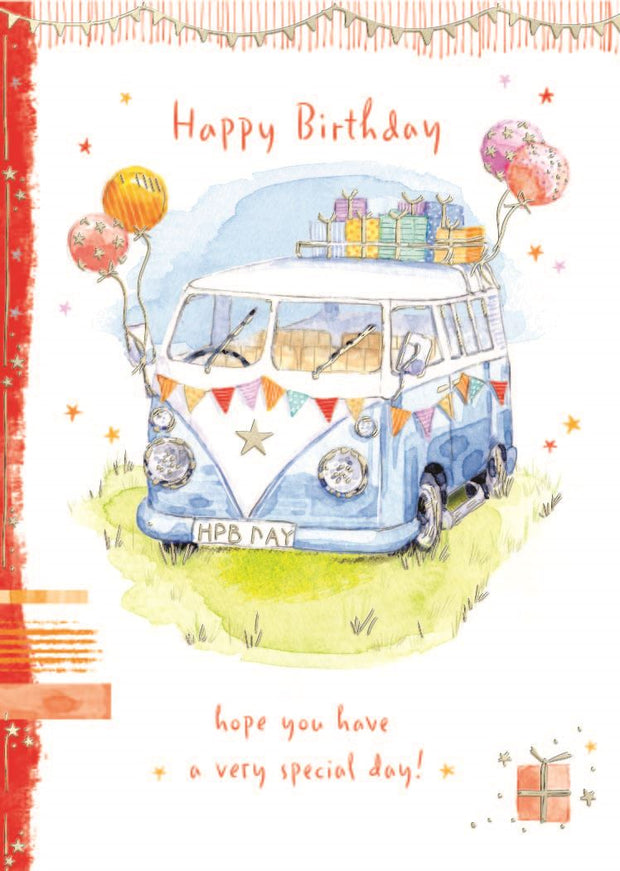 ICG Off The Grid Campervan Birthday Card*