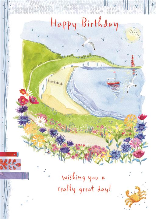 ICG Off The Grid Seaside Harbour Birthday Card*