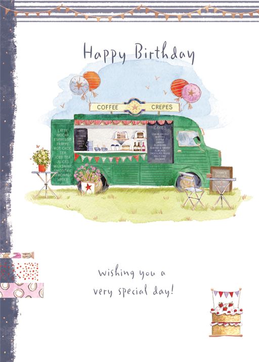 ICG Off The Grid Coffee Van Birthday Card*