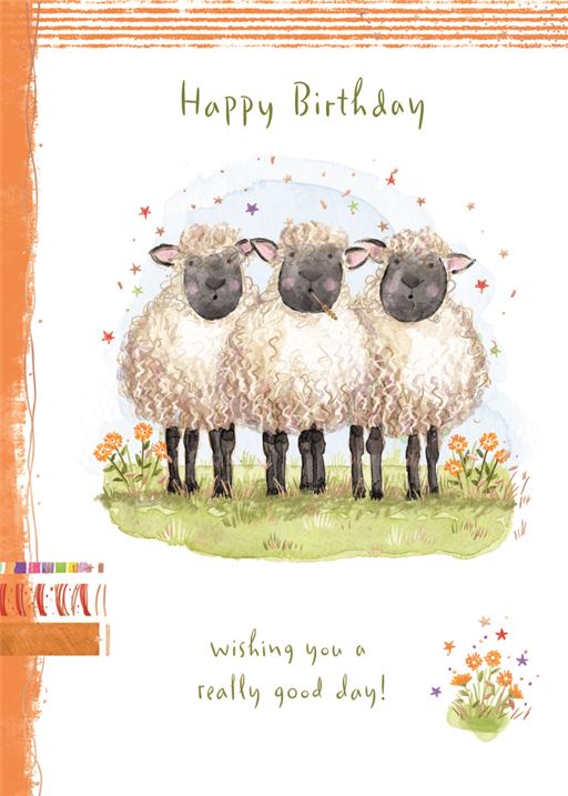 ICG Off The Grid Sheep Birthday Card*