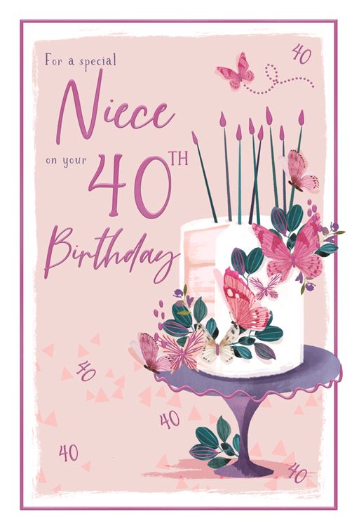 ICG Niece 40th Birthday Card