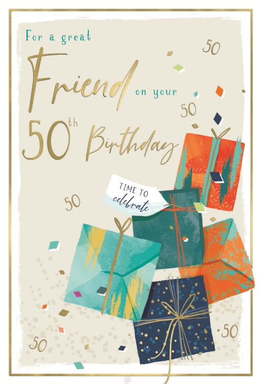 ICG Friend 50th Birthday Card